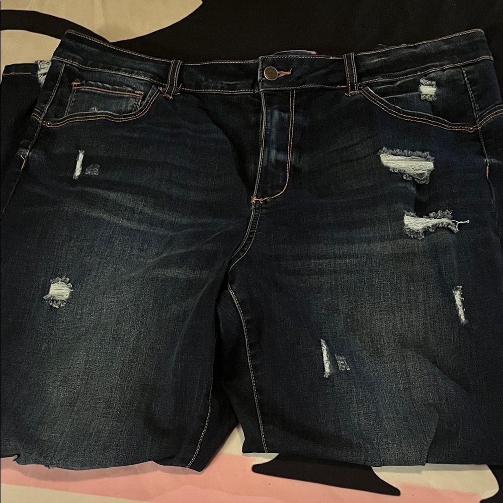 Wax Jean Women’s Butt I Love You Ankle Skinny Jeans